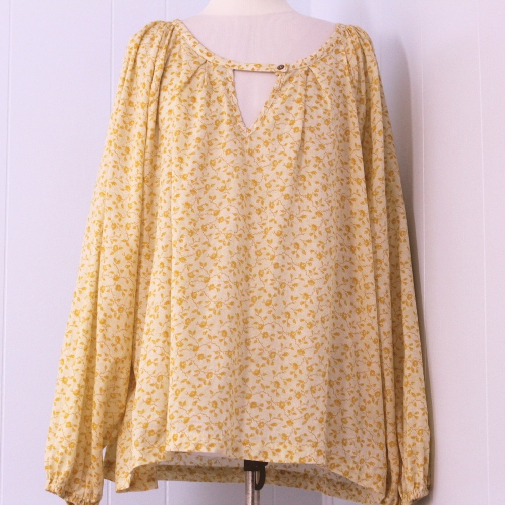 Universal Thrd Cotton Blouse Yellow Size 3X or 4X?